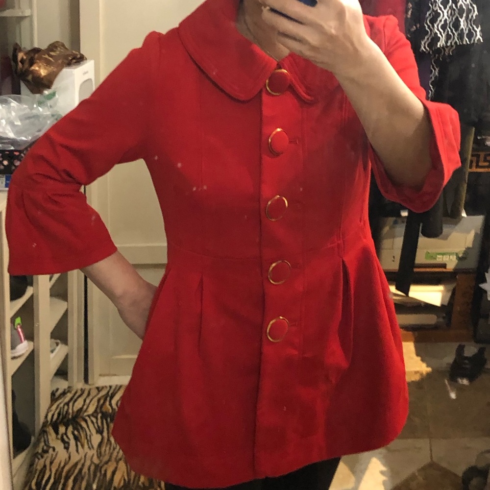 NWT EDEN COURT Bell Sleeve Trench Coat
